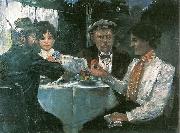 Lovis Corinth In Max Halbes Garten oil